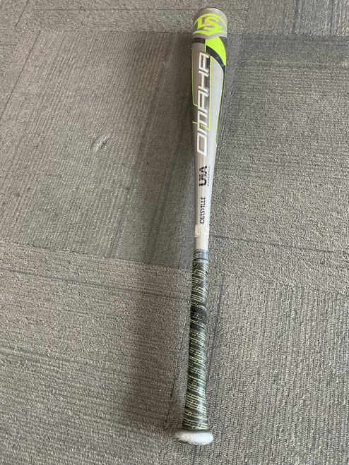 Vist Large View of Product Image Which is Used Louisville Slugger OMAHA BB/SB USA 2 5/8 Bat 29"
