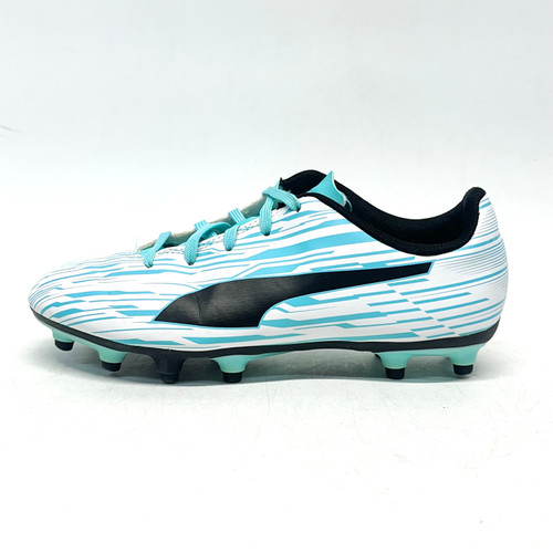 Vist Large View of Product Image Which is Used Puma Soccer Cleats White Junior 01.5