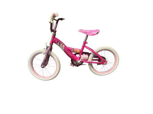 Vist Large View of Product Image Which is Used Disney PRINCESS Training Wheel Bike Girls Pink 16"