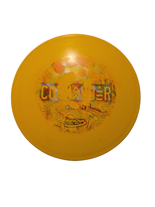 Vist Large View of Product Image Which is Used Innova COMMANDER Disc Golf Driver Yellow