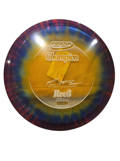 Vist Large View of Product Image Which is Used Innova ROC3 Disc Golf Mid Range Yellow