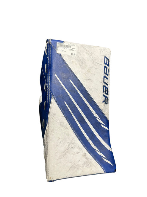 Vist Large View of Product Image Which is Used Bauer VAPOR 3X Inter Goalie Blocker Royal Blue
