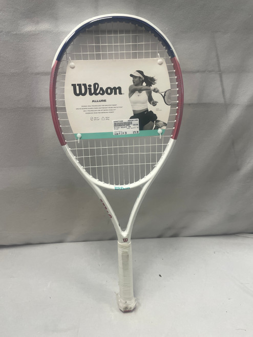 Vist Large View of Product Image Which is Used Wilson SOLESTE 105 Womens Tennis Racquet White 4 1/4"