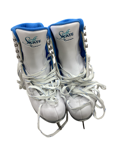 Vist Large View of Product Image Which is Used Jackson SOFT SKATE WomensFigure Skate White Senior 7