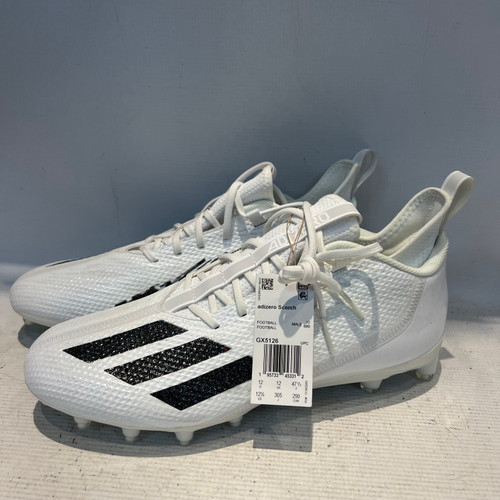 Vist Large View of Product Image Which is Used Adidas Adult FB Cleats White Senior 12.5
