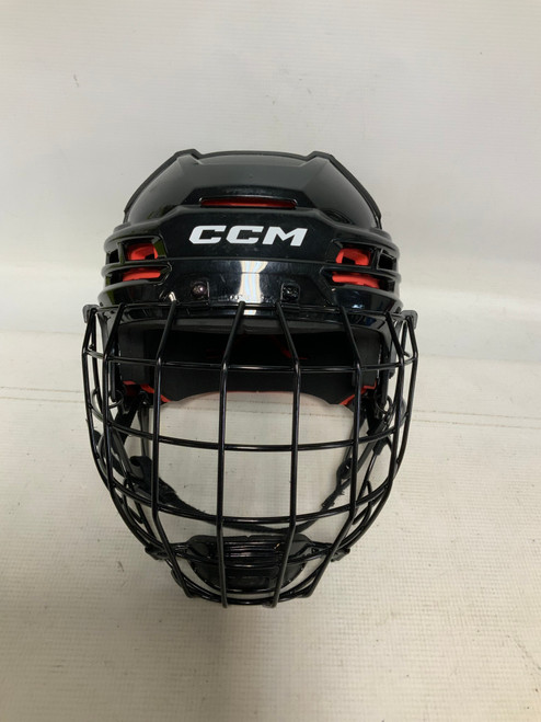 Vist Large View of Product Image Which is Used CCM TACKS 70 Helmet Cage Combo Black LG