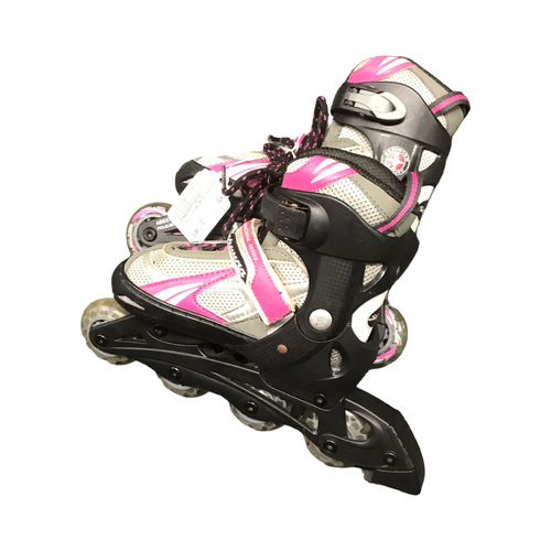 Vist Large View of Product Image Which is Used Schwinn SCHWINN ROLLER BLADES Junior Roller Quad Skates Black Junior 03