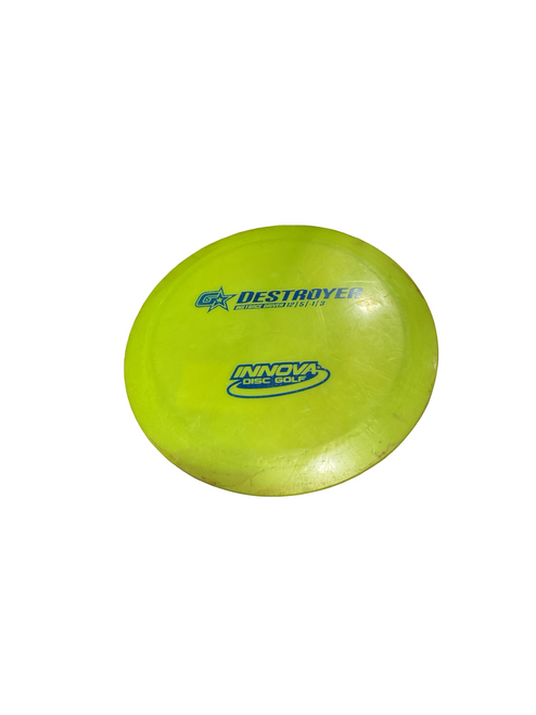 Vist Large View of Product Image Which is Used Innova DESTROYER Disc Golf Driver Yellow