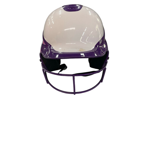 Vist Large View of Product Image Which is Used RIP-IT SOFTBALL HELMET W/MASK Batting Helmet w/Mask Purple S/M