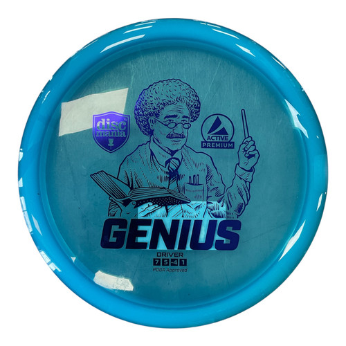 Vist Large View of Product Image Which is Used Discmania ACTIVE PREMIUM GENIUS Disc Golf Driver Royal Blue 170g
