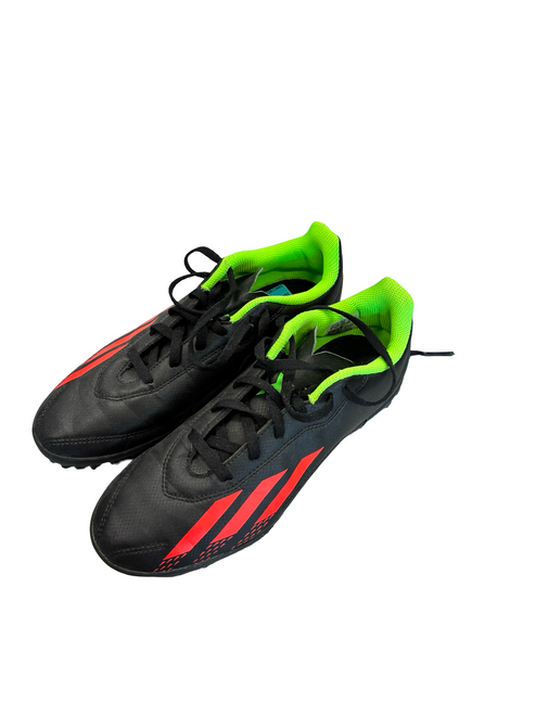 Vist Large View of Product Image Which is Used Adidas Soccer Indoor Shoes Black Senior 5