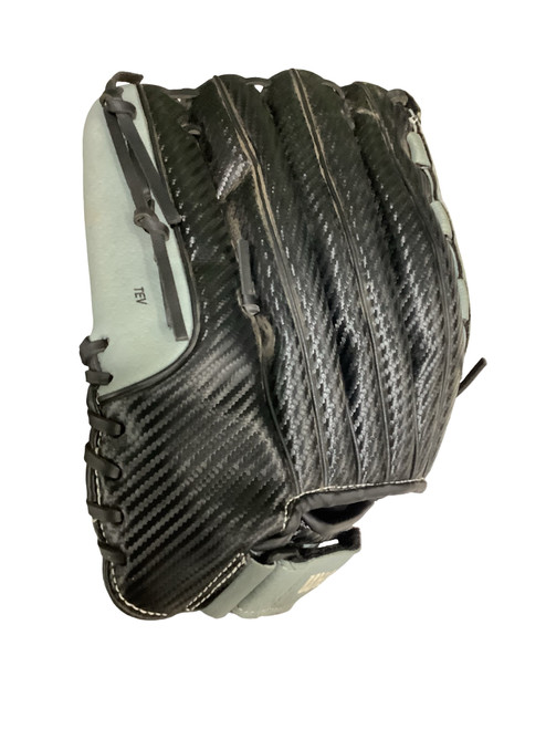 Vist Large View of Product Image Which is Used Wilson A360 RH Throw Fastpitch Gloves Black 13"