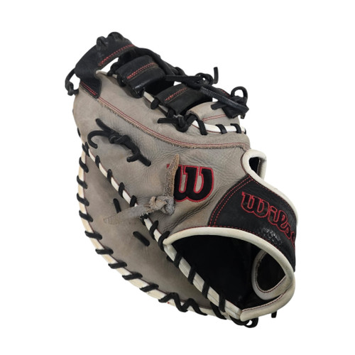 Vist Large View of Product Image Which is Used Wilson A1000 1620 BB/SB First Base LH Throw Grey 12 1/2"