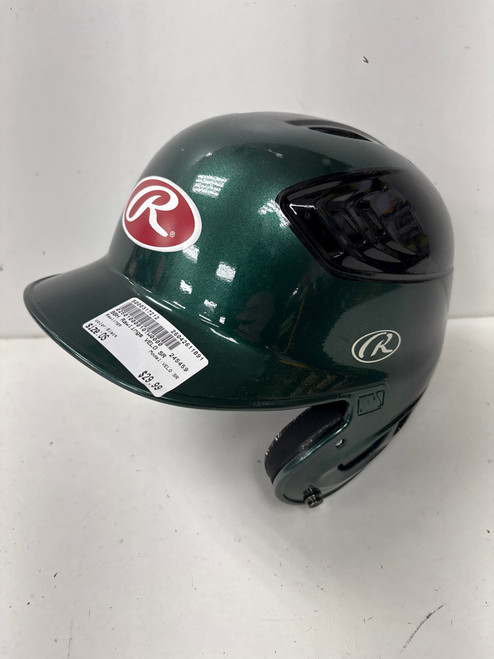 Vist Large View of Product Image Which is Used Rawlings VELO SR Batting Helmet No Mask Black One Size