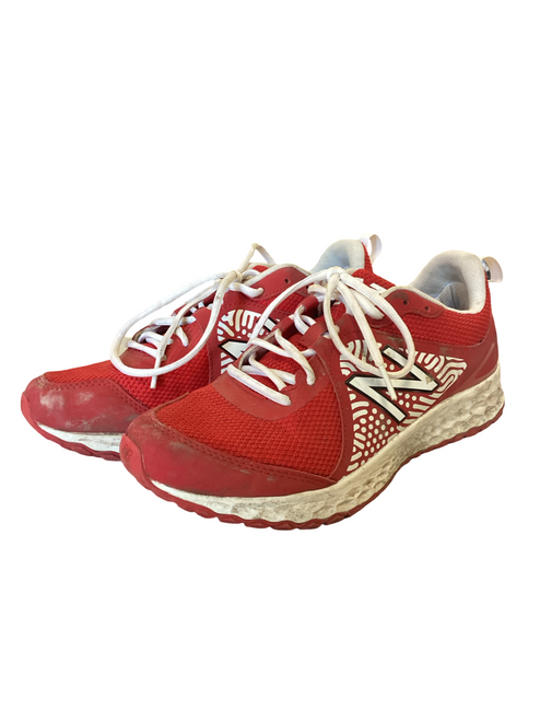 Vist Large View of Product Image Which is Used New Balance BB/SB Cleats Red Senior 9