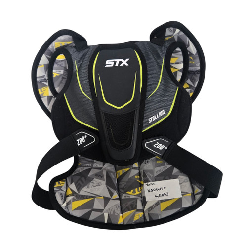 Vist Large View of Product Image Which is Used STX STALLION 200+ Lacrosse Shoulder Pads Grey SM