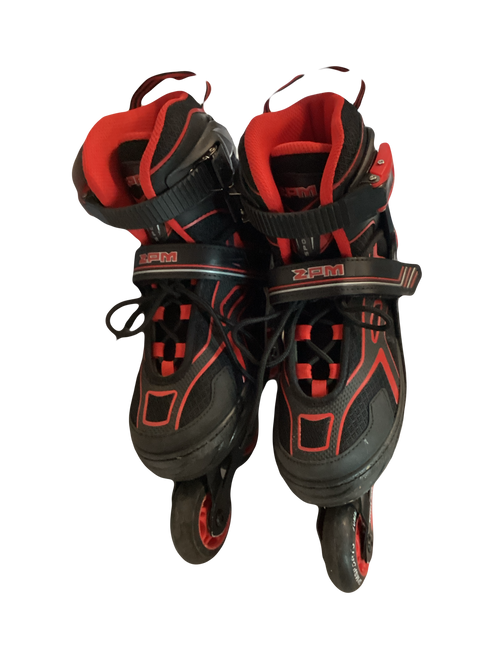 Vist Large View of Product Image Which is Used ZPM SKATES Junior Rec Fitness Skates Black Adjustable