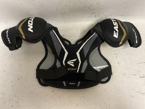 Vist Large View of Product Image Which is Used Easton STEALTH CX Youth Shoulder Pads Black MD