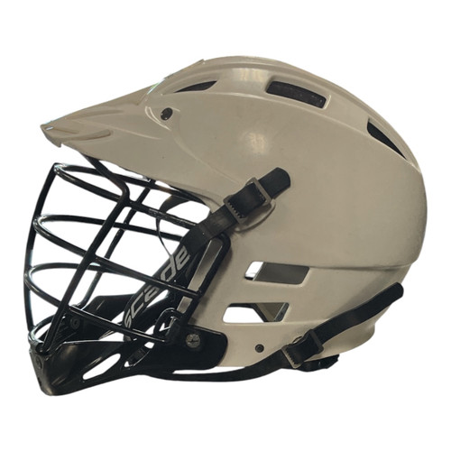 Vist Large View of Product Image Which is Used Cascade CS Lacrosse Helmet White SM