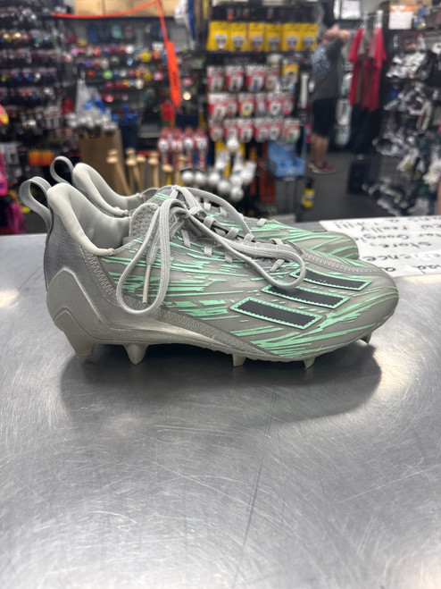 Vist Large View of Product Image Which is Used Adidas ADIZERO Adult FB Cleats Grey Senior 7