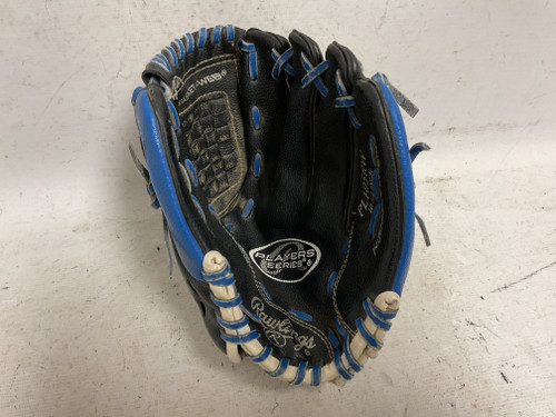 Vist Large View of Product Image Which is Used Rawlings Players Series PL105RW Baseball Glove RH Throw Black And Royal Blue 10 1/2"