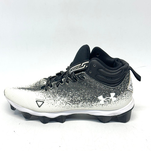 Vist Large View of Product Image Which is Used Under Armour LOCKED DOWN Adult FB Cleats White And Black Senior 6