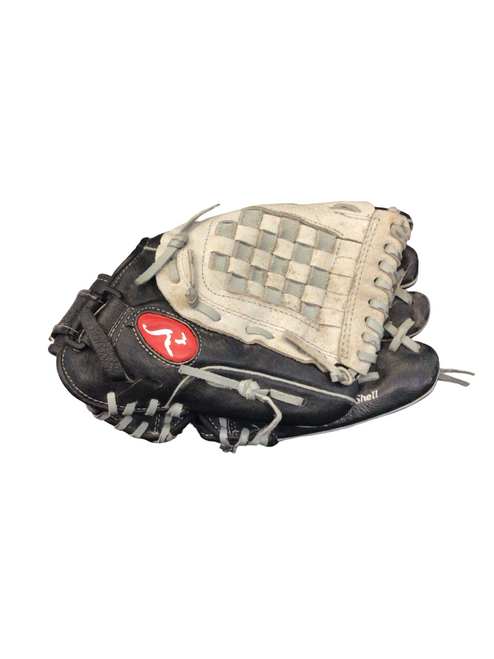 Vist Large View of Product Image Which is Used Rawlings BB/SB Glove RH Throw Black 11 1/2"