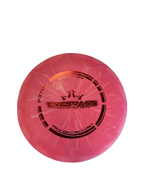 Vist Large View of Product Image Which is Used Dynamic Discs TRESPASS Disc Golf Driver Pink