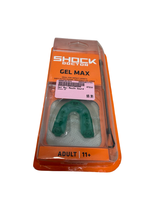 Vist Large View of Product Image Which is New Shock Doctor Gel Max Adult Mouth Guard - Green