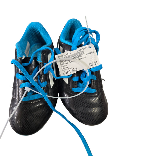 Vist Large View of Product Image Which is Used Adidas Soccer Cleats Black Youth 10.0