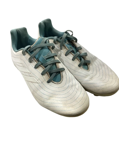 Vist Large View of Product Image Which is Used Adidas Soccer Cleats White Junior 03.5