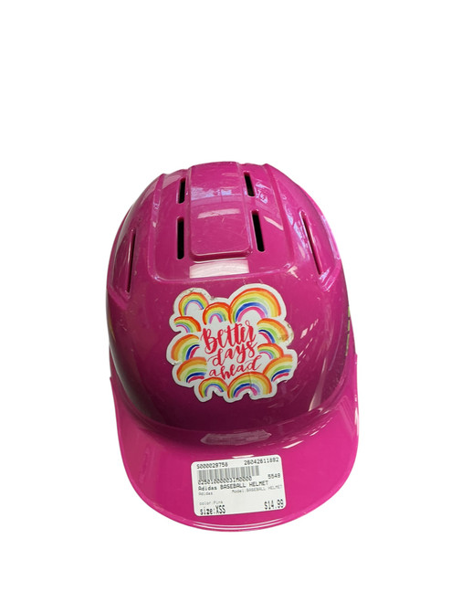 Vist Large View of Product Image Which is Used Adidas BASEBALL HELMET Batting Helmet No Mask Pink XS/S