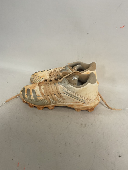 Vist Large View of Product Image Which is Used Adidas THREE STRIPE BB/SB Cleats White Junior 02
