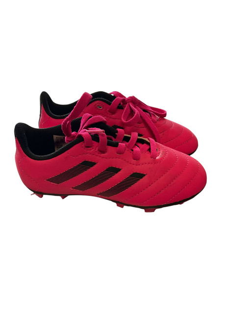 Vist Large View of Product Image Which is Used Adidas Soccer Cleats Pink Youth 11.0