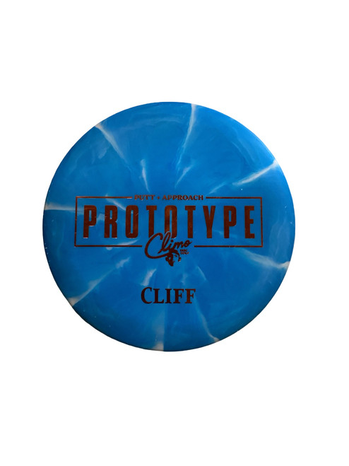 Vist Large View of Product Image Which is Used CLIMO PROTO CLIFF Disc Golf Putter Royal Blue 174g