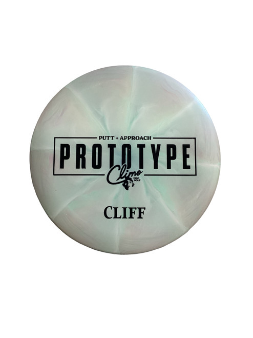 Vist Large View of Product Image Which is Used CLIMO PROTO CLIFF Disc Golf Putter White 172g