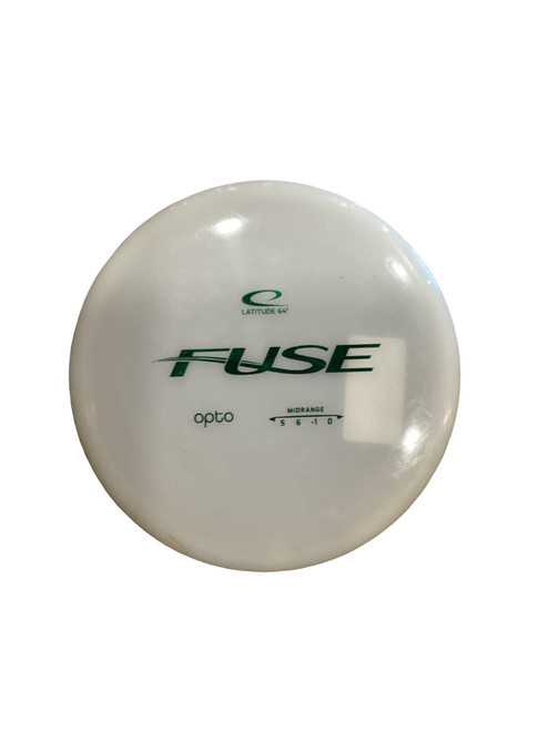Vist Large View of Product Image Which is Used Latitude 64 OPTO FUSE Disc Golf Mid Range White 177g