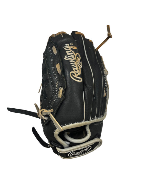 Vist Large View of Product Image Which is Used Rawlings MARK OF A PRO LITE BB/SB Glove LH Throw Grey 10 1/2"