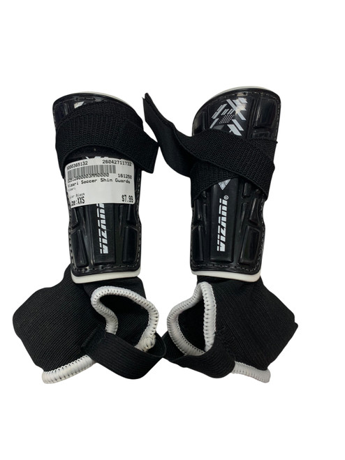 Vist Large View of Product Image Which is Used Vizari Soccer Shin Guards Junior Black XXS