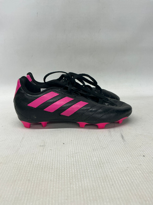 Vist Large View of Product Image Which is Used Adidas Soccer Cleats Black And Pink Junior 01