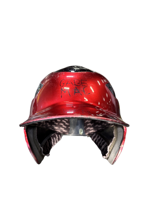 Vist Large View of Product Image Which is Used Rawlings CFHL Batting Helmet No Mask Red One Size