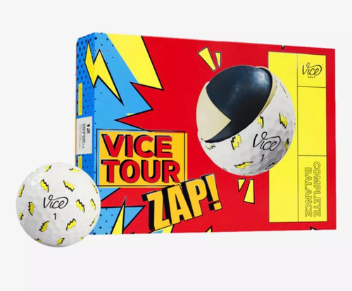Vist Large View of Product Image Which is New VICE TOUR ZAP GOLF BALLS