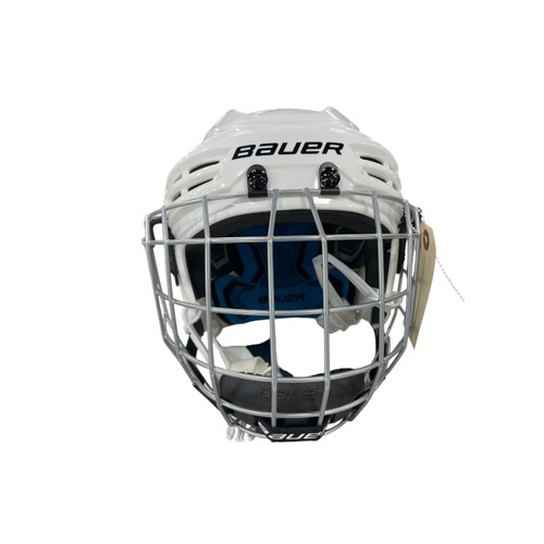 Vist Large View of Product Image Which is Used Bauer PRODIGY YOUTH Helmet Cage Combo White SM