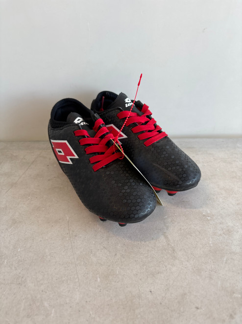 Vist Large View of Product Image Which is Used Eletto Soccer Cleats Black Youth 13.0