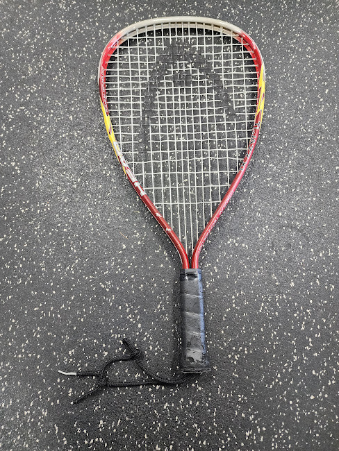 Vist Large View of Product Image Which is Used Head TI JAZZ XL Adult Racquetball Racquet Maroon 4"