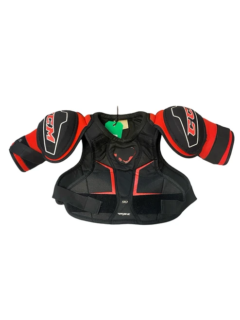 Vist Large View of Product Image Which is Used CCM 90 RBZ Junior Shoulder Pads LG