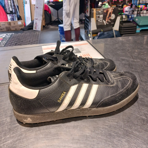 Vist Large View of Product Image Which is Used Adidas Mens Golf Shoes Black Senior 10.5