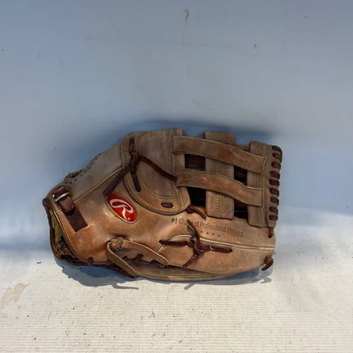 Vist Large View of Product Image Which is Used Rawlings PREMIUM SERIES BB/SB Glove RH Throw Brown 13 1/2"
