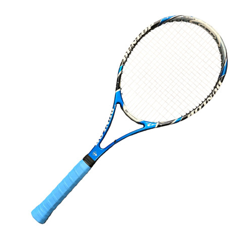 Vist Large View of Product Image Which is Used Dunlop Aerogel 2 Hundred Adult Tennis Racquet Royal Blue 4 1/2"
