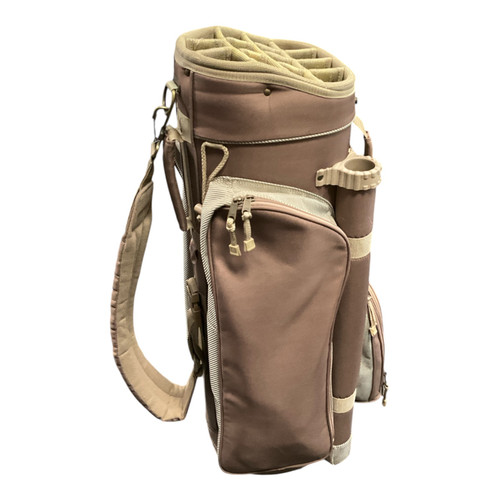 Vist Large View of Product Image Which is Used Datrek 14 WAY STAND BAG Mens Stand Bag Brown